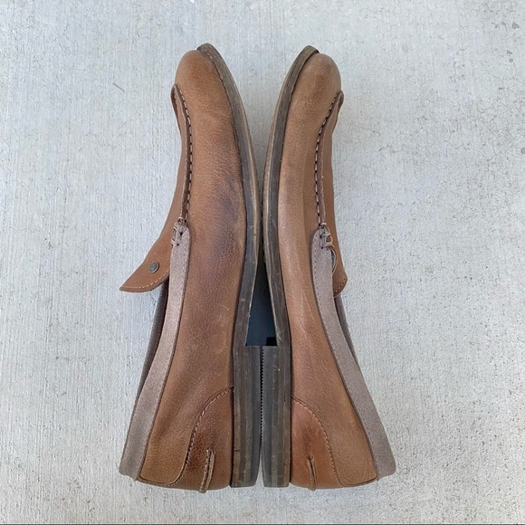 Diesel brown leather loafer shoes men’s size 10.5 - Picture 5 of 7